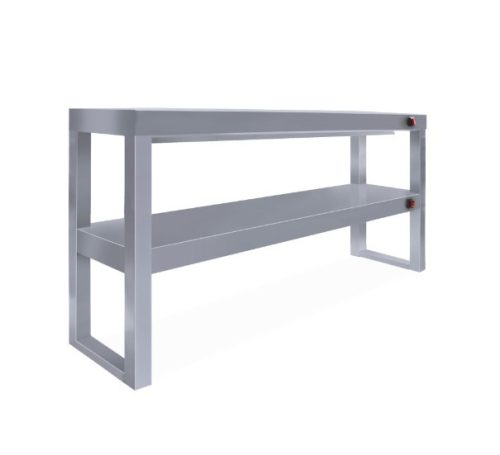 Kétszintes átadó polc infrakerámiás hőhíd fütőtt  felsőpolc