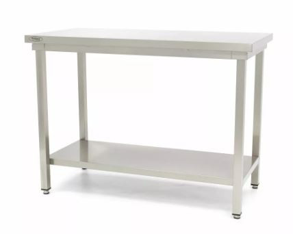 Rozsdamentes Munkaasztalok - Maxima munkaasztal alsó polccal, 1200x700x850 mm