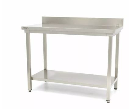 Rozsdamentes Munkaasztalok - Maxima munkaasztal hátsó felhajtással 1800x700 mm