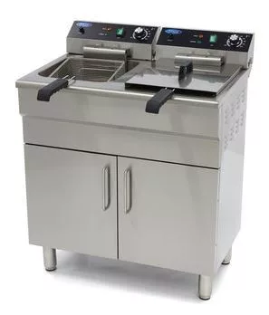 Elektromos üzemű ipari olajsütő - MAXIMA álló - 2 x 16L
