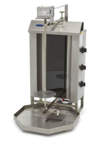 Elektromos Gyros Sütő - MAXIMA 3 Égős, Felső Motoros