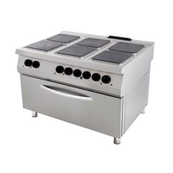 Villanytűzhely - Maxima szabadonálló 6 égős sütővel