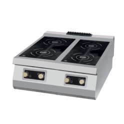 Ipari indukcios fozolap - Maxima prémium indukciós tűzhely 4 égő dupla egység 90 cm mély elektromos