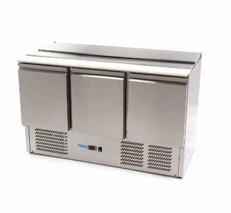 Salátahűtő - Maxima 3 ajtós 257 Liter