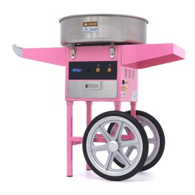   Vattacukor készítő gép – Ø 52cm – Rózsaszín – Kocsival
