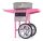 Vattacukor készítő gép – Ø 52cm – Rózsaszín – Kocsival