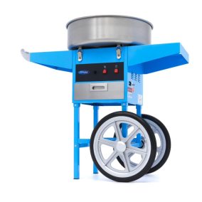 Vattacukor készítő gép – Ø 52cm – Kék – Kocsival