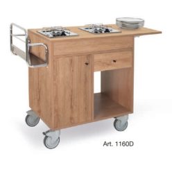 Kocsik - Metalcarrelli fa flambírozó kocsi