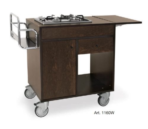 Kocsik - Metalcarrelli fa flambírozó kocsi