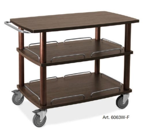 Kocsik - Metalcarrelli fa szerviz kocsi több színben