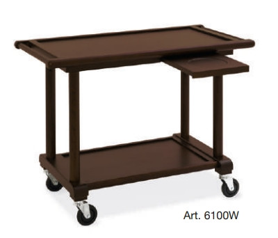 Kocsik - Metalcarrelli felszerelhető fa szerviz kocsi, több színben