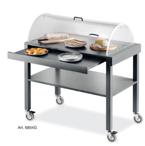 Kocsik - Metalcarrelli fa szerviz kocsik, több színben