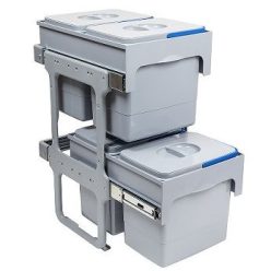   Beépíthető hulladékgyűjtő - Ekotech Tandem Short 2x15x2x12 liter