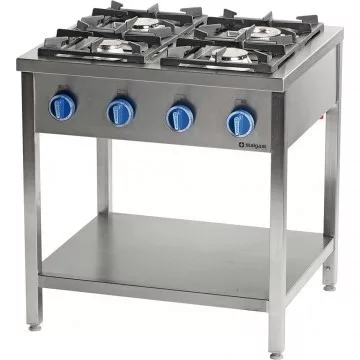 Ipari gáztűzhely - STALGAST 4 égős, 24 kW