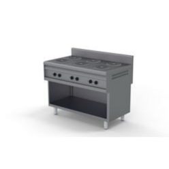   Villanytűzhely - 6 főzőlapos elektromos, alul nyitott, főzősorba illeszthető