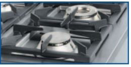 Ipari gáztűzhely - STALGAST 6 égős, 32,5 kW