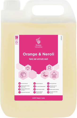 Evans tisztitószer - Orange & Neroli sampon és tusfürdő 500ml