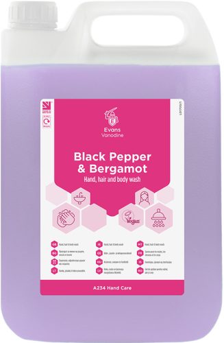 Evans tisztitószer - Black Pepper & Bergamot kézmosó 500ml