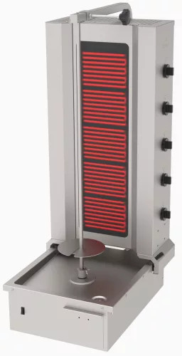 Eleketromos gyros sütő - Atalay alsó motoros, 5 fűtőbetétes