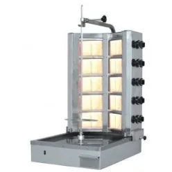 Gázüzemű Gyros sütő - 10 Fűtőbetétes