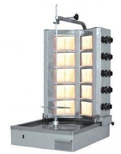 Gázüzemű Gyros sütő - 10 Fűtőbetétes