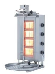 Gázüzemű Gyros sütő - 4 fűtőbetétes