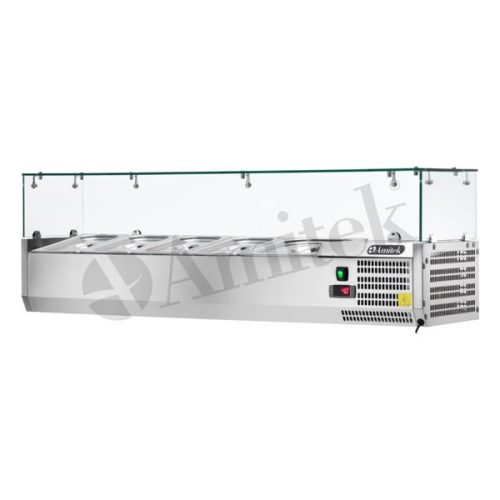 Feltéthűtő - Amitek AK14438, 4xGN1/3+1xGN1/2