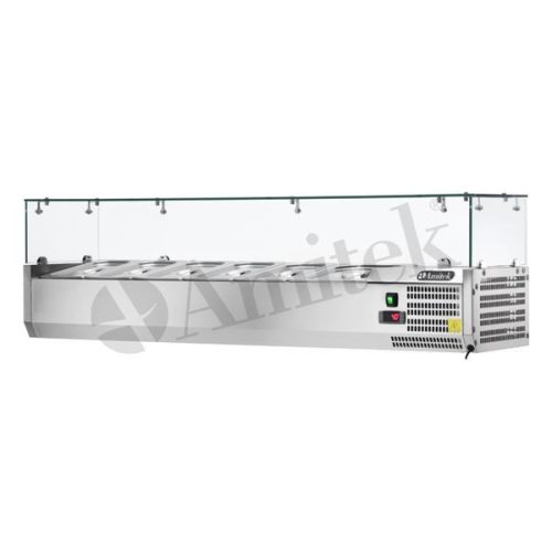 Feltéthűtő - Amitek AK15438, 5xGN1/3 + 1xGN1/2