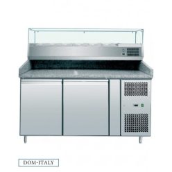   Pizzapult  - AMITEK AK2602TN hűtött különálló AK15438 feltéthűtővel