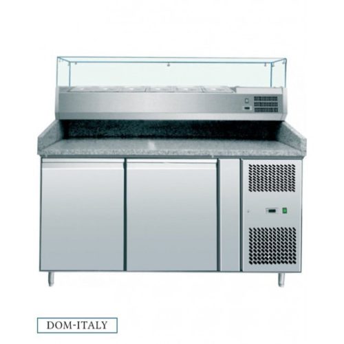 Pizzapult  - AMITEK AK2602TN hűtött különálló AK15438 feltéthűtővel