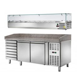   Pizzapult - AMITEK AK2612TN hűtött különálló AK20438 feltéthűtővel