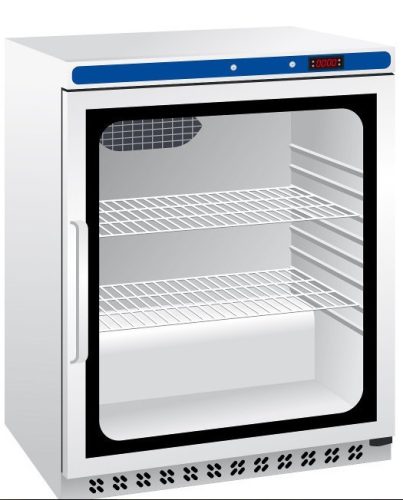 Üvegajtós hűtő - AMITEK AKD200FG fehér