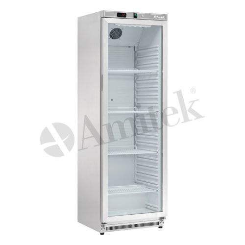Üvegajtós hűtő - Amitek AKM400RGSS 360 literes