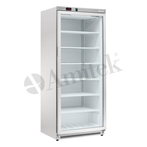 Üvegajtós fagyasztószekrény - Amitek AKM600FGSS 580 literes