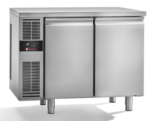 Mélyhűtött munkaasztalok - Berto's COUSM116BTP keskeny, 2 ajtós