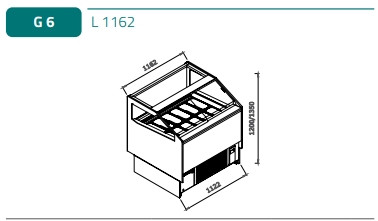 Fagylaltpult FB Ranieri Deeva G6
