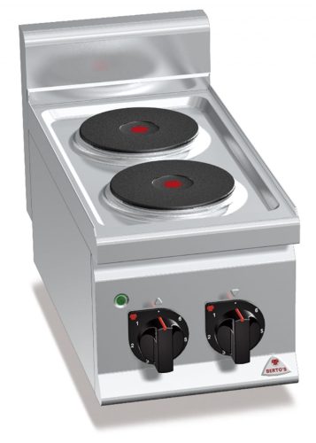 Villanytűzhely - Berto's E6P2B 2 égőfejes, elektromos