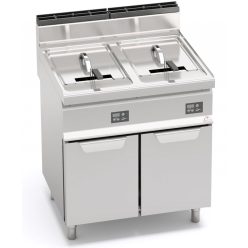   Elektromos üzemű ipari olajsütő - Berto's E7F18-8MS, 18+18 literes