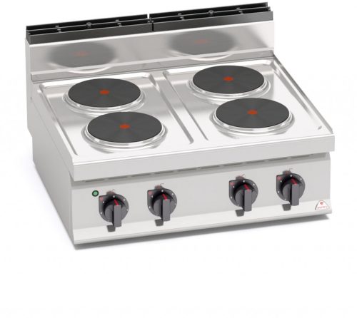 Villanytűzhely - Berto's E7P4B elektromos, 4 főzőlappal