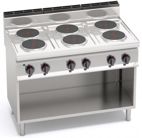 Villanytűzhely - Berto's E7P6M álló 6 főzőlapos, elektromos