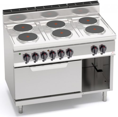 Villanytűzhely - Berto's E7P6M álló 6 főzőlapos, elektromos
