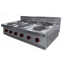 Villanytűzhely - 6 főzőlapos elektromos, asztali