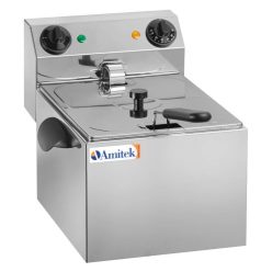 Asztali ipari olajsütő - AMITEK FC10 elektromos