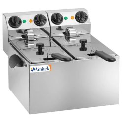 Asztali ipari olajsütő - AMITEK FC100 elektromos