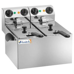 Asztali ipari olajsütő - AMITEK FE44 elektromos