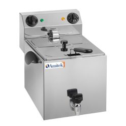 Asztali ipari olajsütő - AMITEK FE8R elektromos