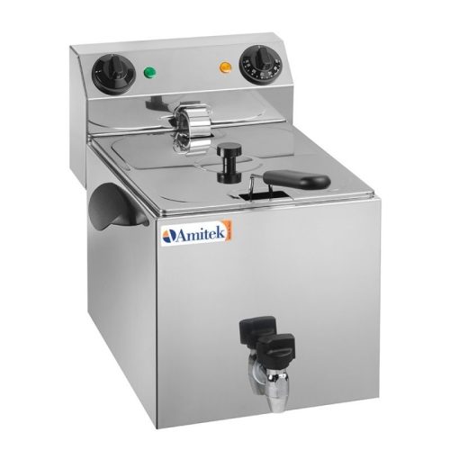 Asztali ipari olajsütő - AMITEK FE8R elektromos