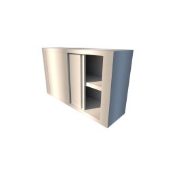 Rozsdamentes faliszekrény - tolóajtóval