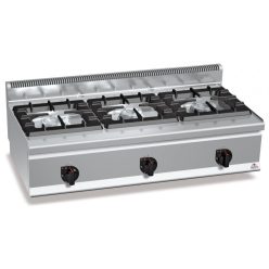 Ipari gáztűzhely - Berto's G6F3BH12 3 égőfejes 