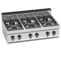 Ipari gáztűzhely - Berto's G7F6B 6 égőfejes